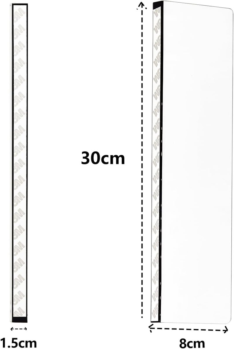 XyviLokit Monitor Memo Board for Slim Monitor, Monitor Sticky Note Holder for No Edge Monitors, Computer Side Board memo, 2 Pack Transparent Monitor Side Panel for Home Office Decor. - Image 4